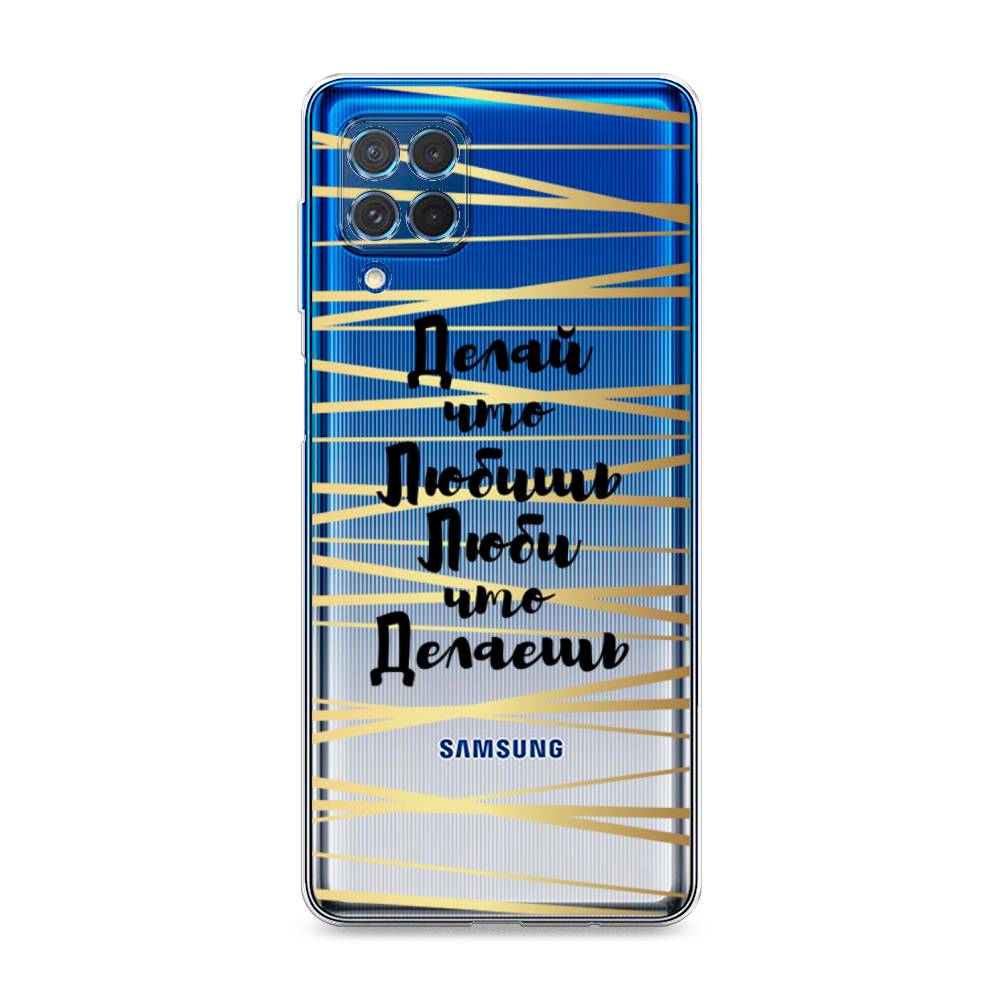 

Чехол Awog на Samsung Galaxy M62 / Самсунг M62 "Делай что любишь", Золотистый;черный, 2102950-7