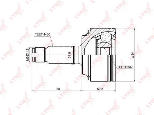 

Шрус LYNXauto CO-3671