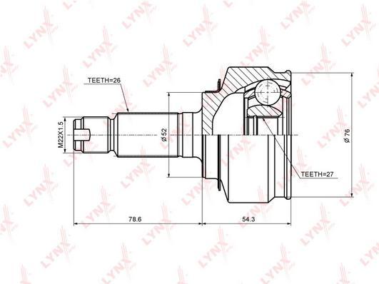 

Шрус LYNXauto CO-3694