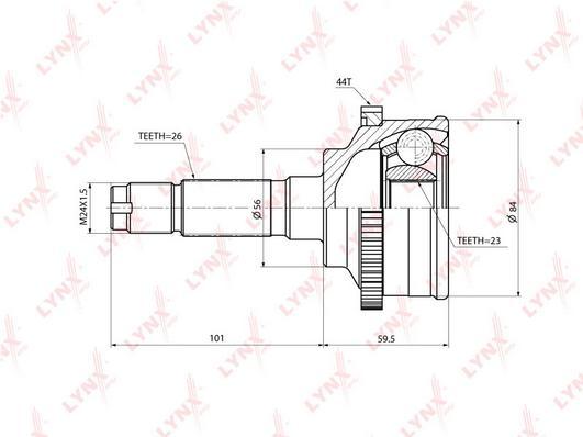 

Шрус LYNXauto CO-3701A