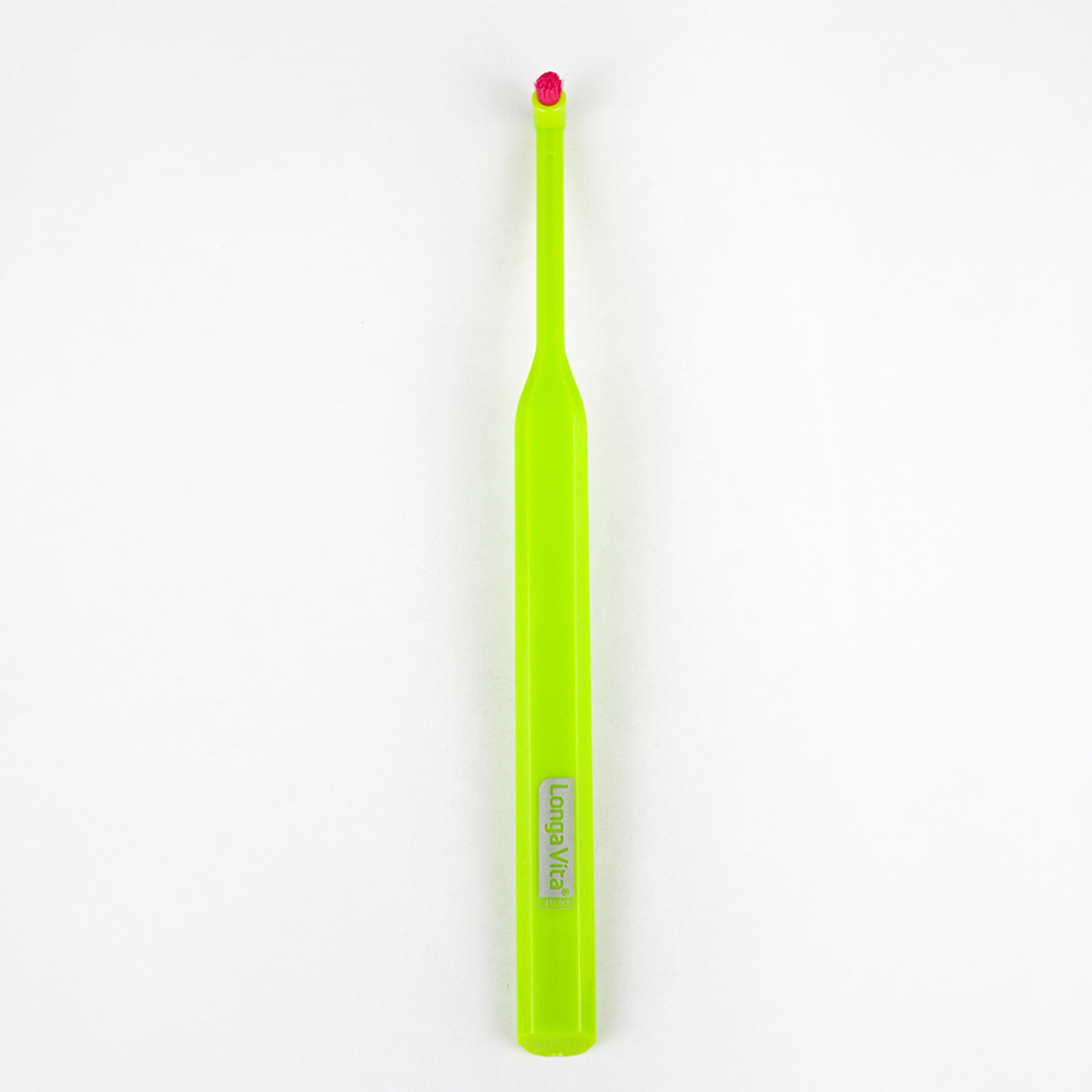 Зубная щётка монопучковая Longa Vita для брекетов, S-2006G miradent pic brush set pink ручка с одним ершиком для брекетов розовая