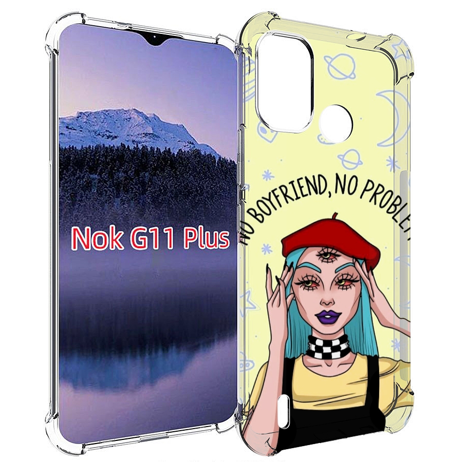 

Чехол MyPads нет-проблем-нет-мужчин женский для Nokia G11 Plus, Прозрачный, Tocco
