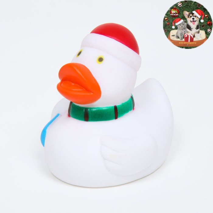 

Игрушка пищащая "Уточка со сноубордом", виниловая, 8 х 8 см