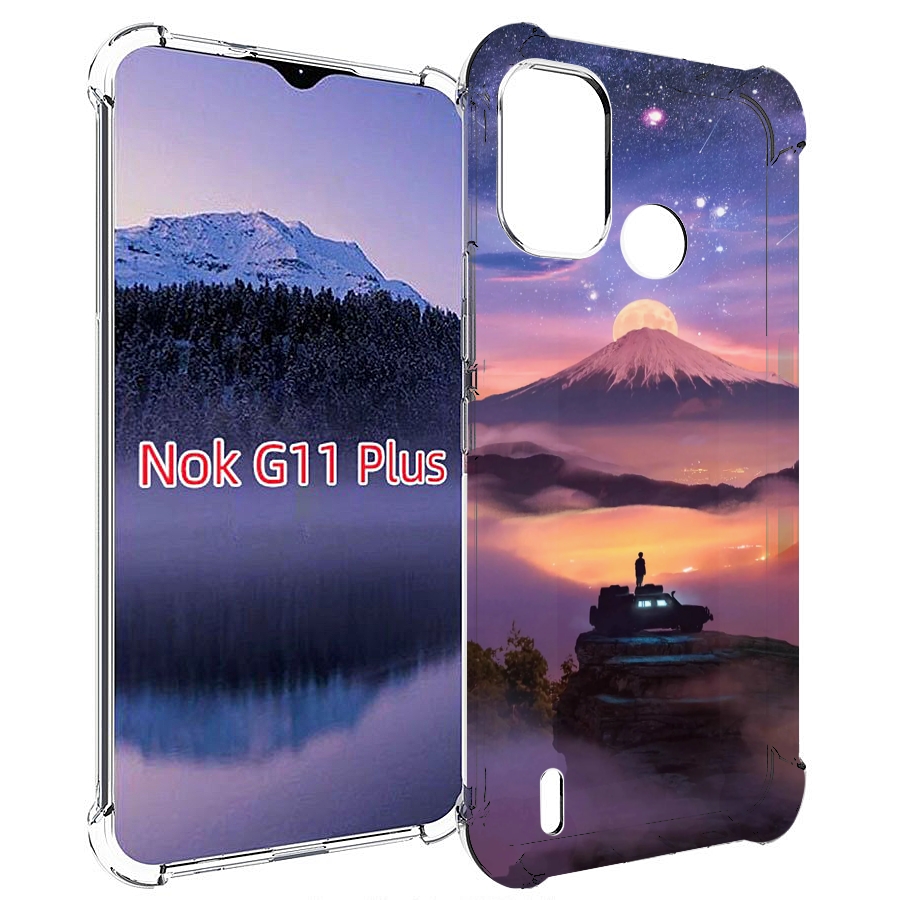 

Чехол MyPads ночь-в-горах для Nokia G11 Plus, Прозрачный, Tocco