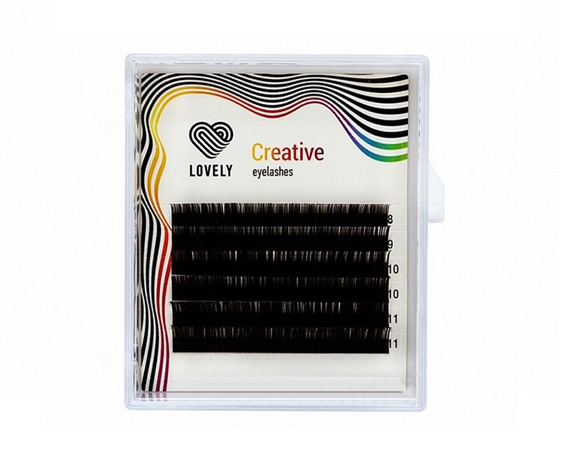 

Ресницы Lovely Dark Chocolate D 0.10 8-11 мм мини, Коричневый, 4627148844998