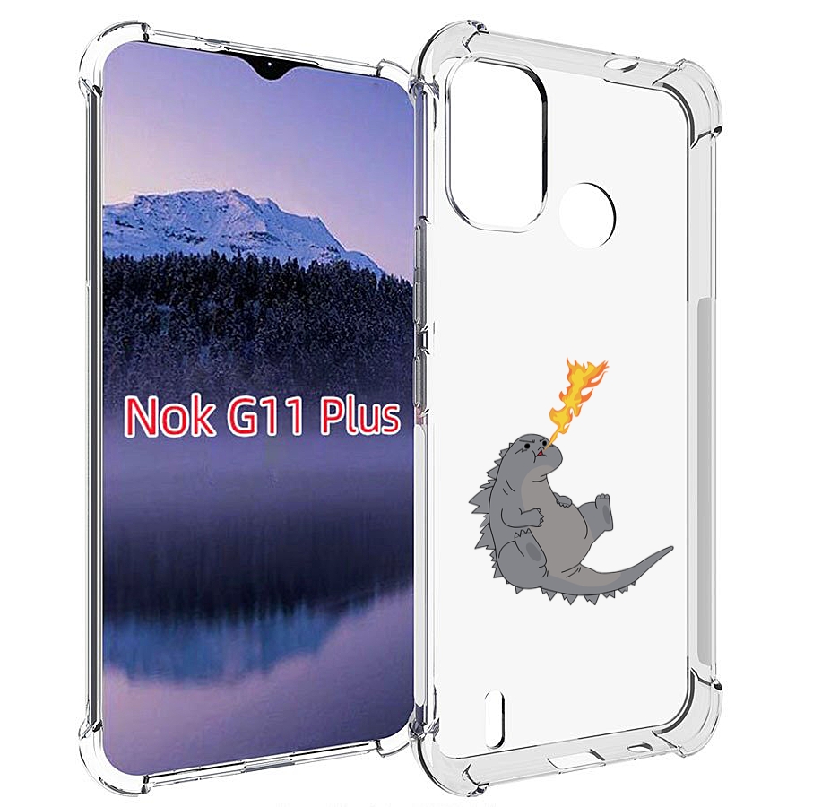 

Чехол MyPads огнедышащий-дракончик для Nokia G11 Plus, Прозрачный, Tocco