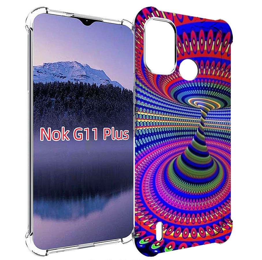 

Чехол MyPads оптическая иллюзия для Nokia G11 Plus, Прозрачный, Tocco