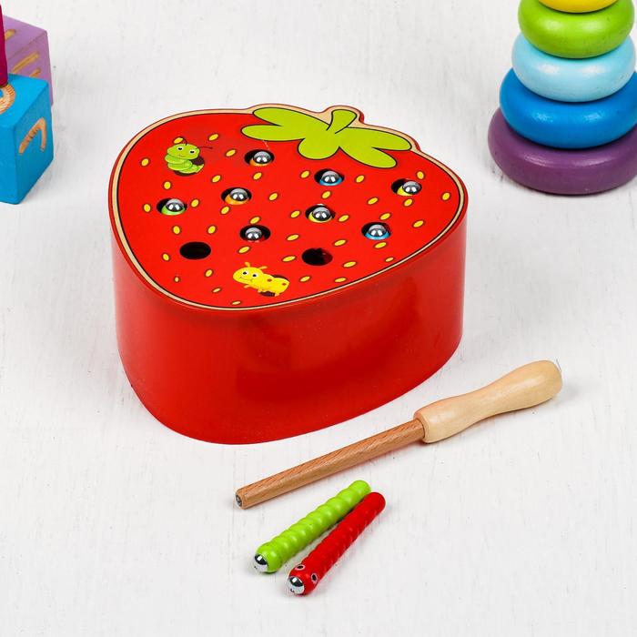 

Игрушка развивающая рыбалка"Клубника"7х15,5х17см, в пакете