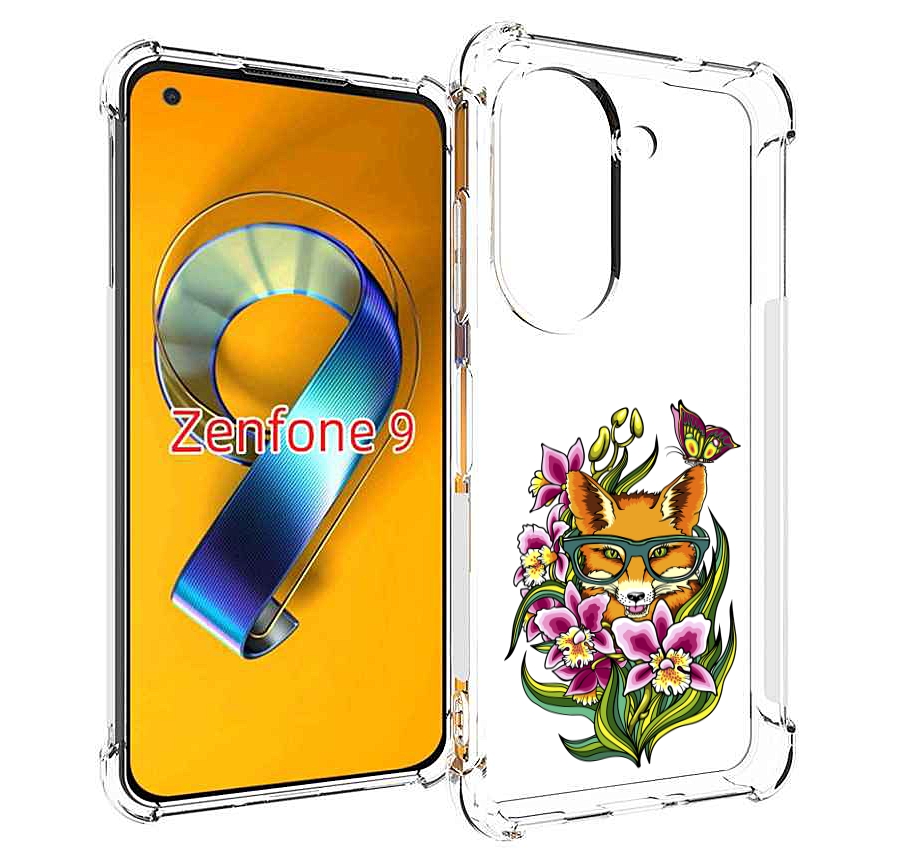 

Чехол MyPads Лиса в цветах для Asus Zenfone 9 (AI2202), Прозрачный, Tocco