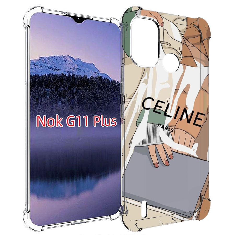 

Чехол MyPads пакет-келин-париж женский для Nokia G11 Plus, Прозрачный, Tocco