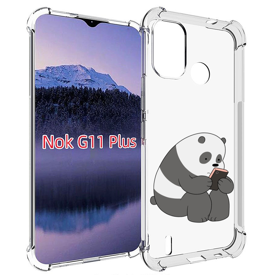 

Чехол MyPads панда-в-телефоне для Nokia G11 Plus, Прозрачный, Tocco