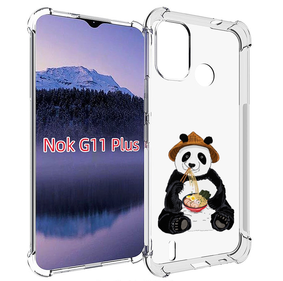 

Чехол MyPads панда-любит-лапшу для Nokia G11 Plus, Прозрачный, Tocco