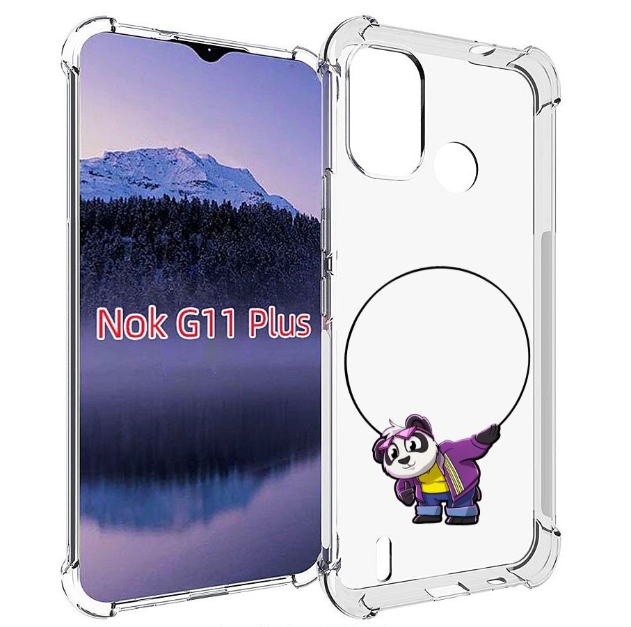 

Чехол MyPads панда-с-обручем для Nokia G11 Plus, Прозрачный, Tocco