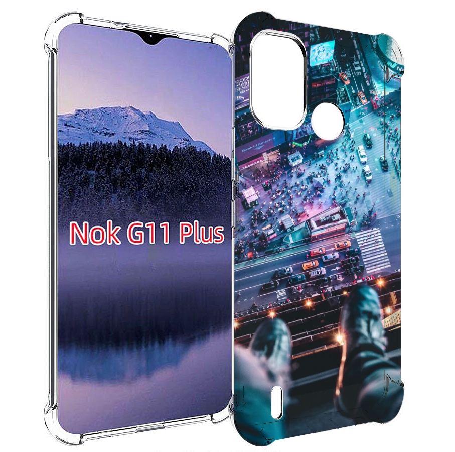 Чехол MyPads парень на крыше для Nokia G11 Plus