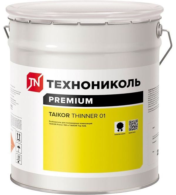 

Разбавитель TAIKOR Thinner 01 для TAIKOR Primer 150 и TAIKOR Top 425 16кг