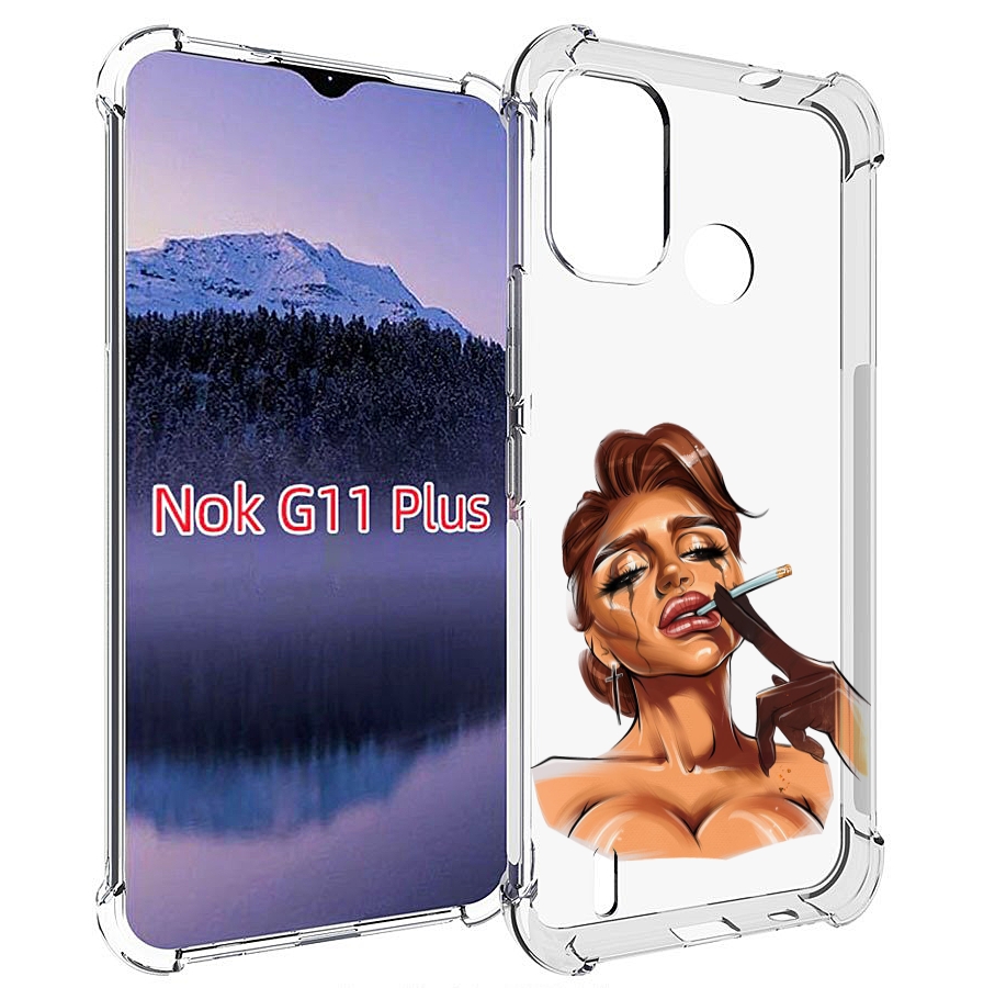 

Чехол MyPads плачущая-девушка-с-сигаретой женский для Nokia G11 Plus, Прозрачный, Tocco