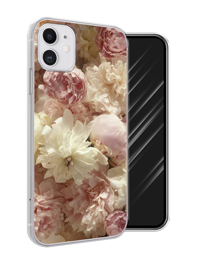 

Чехол Awog на Apple iPhone 11 / Айфон 11 "Пионы светлые", Разноцветный, 12150-8