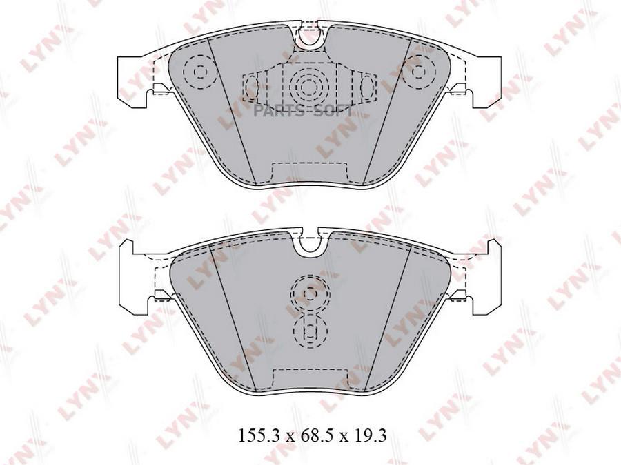 

Колодки тормозные передние LYNXAUTO BD-1423