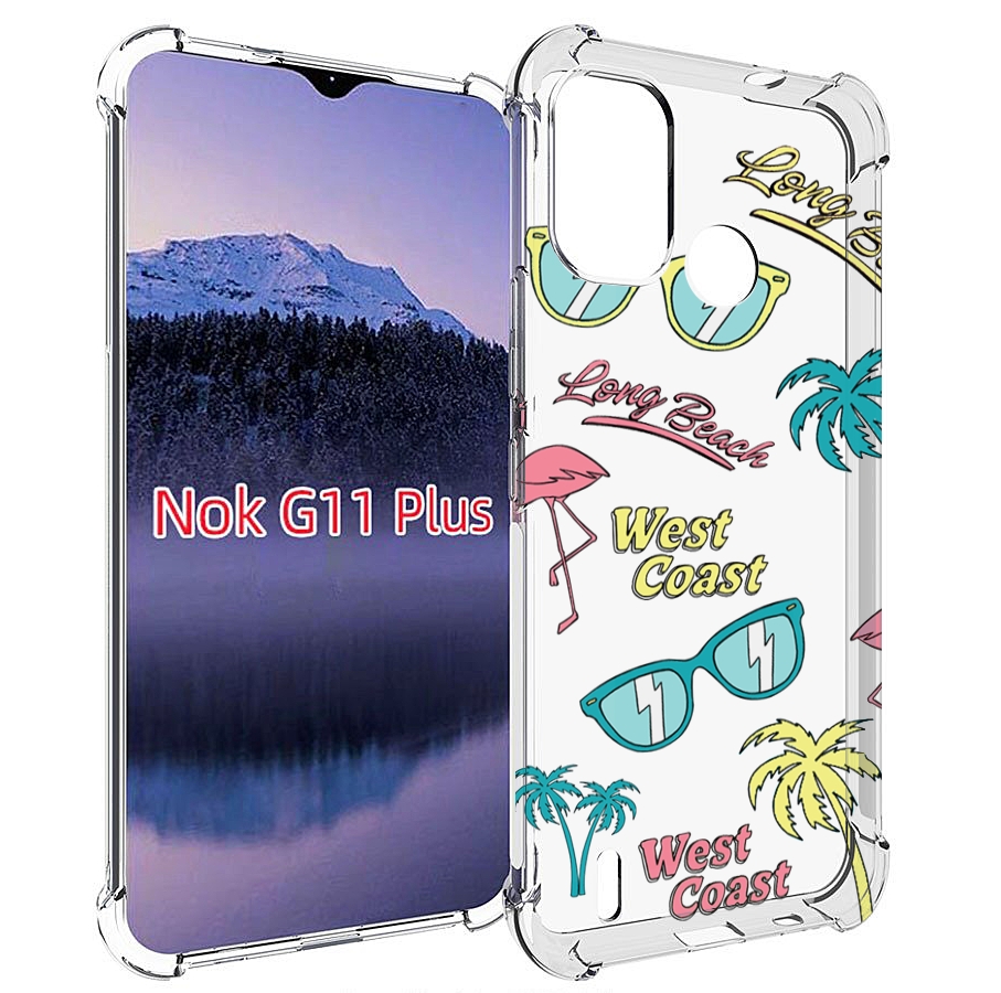 

Чехол MyPads пляжные-декорации для Nokia G11 Plus, Прозрачный, Tocco