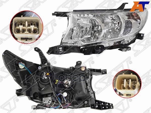 

SAT Фара TOYOTA LAND CRUISER PRADO 150 17- LH галоген, ДХО