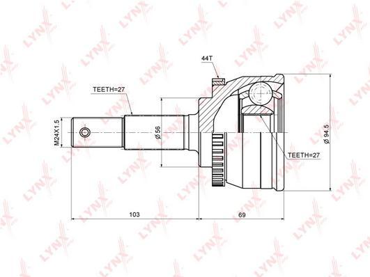 

Шрус LYNXauto CO-5749A