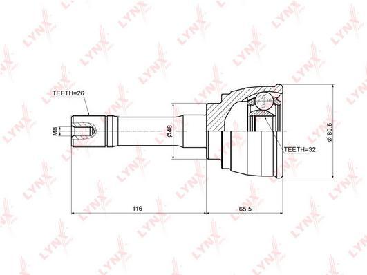 

Шрус LYNXauto CO-3711