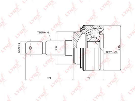 

Шрус LYNXauto CO-3709
