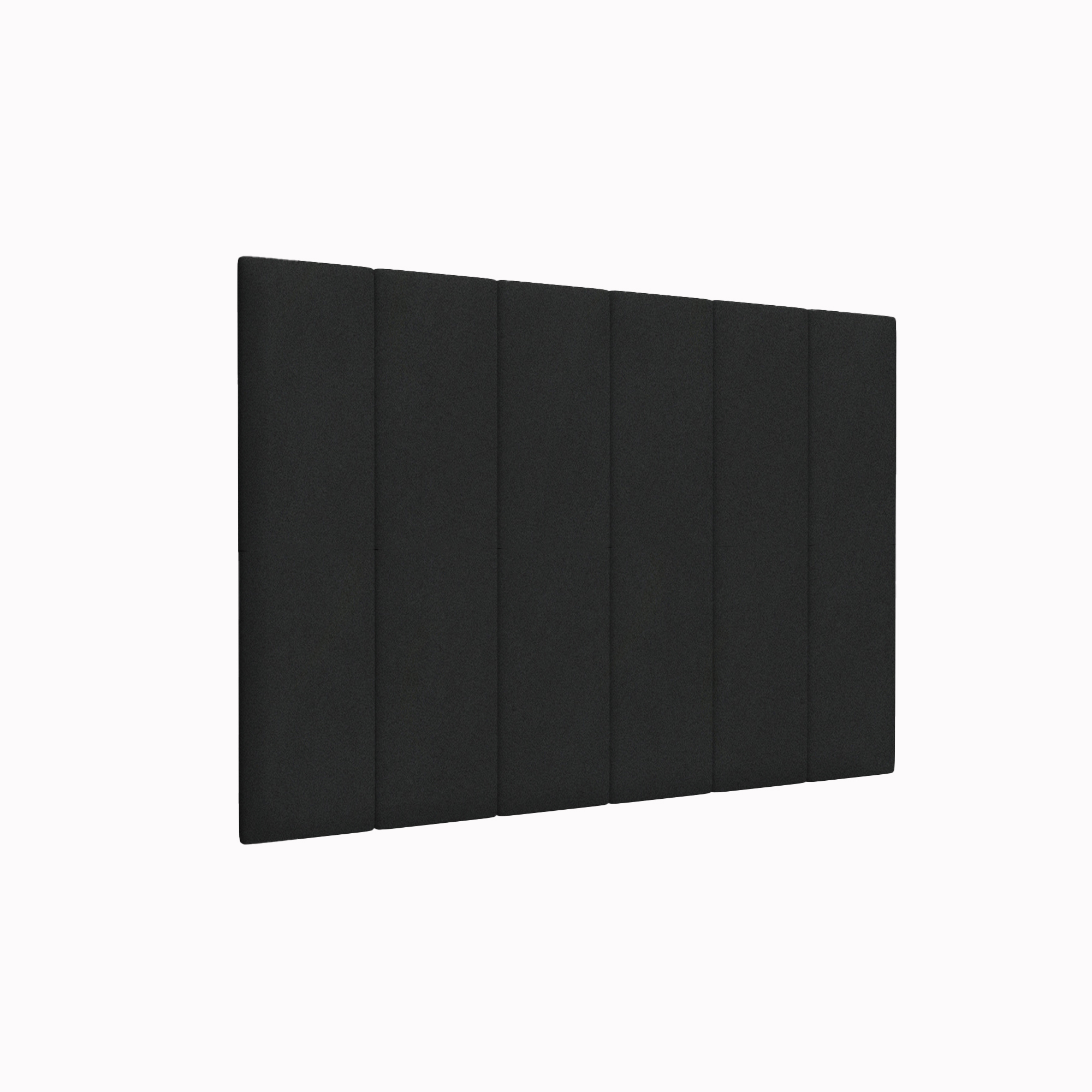фото Мягкие стеновые панели velour black 20х80 см 4 шт tartilla