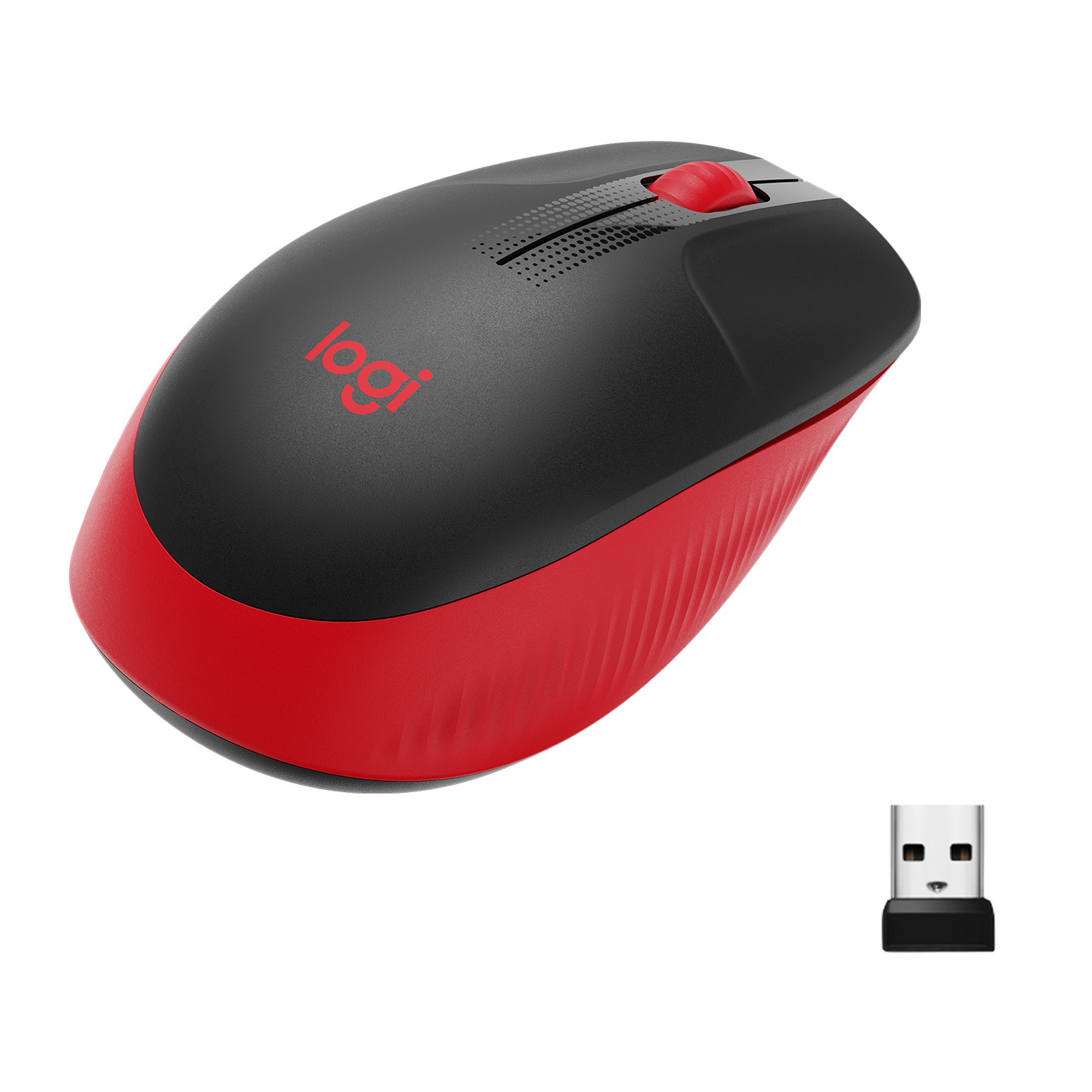 

Беспроводная мышь Logitech M190 Black/Red (910-005908), M190