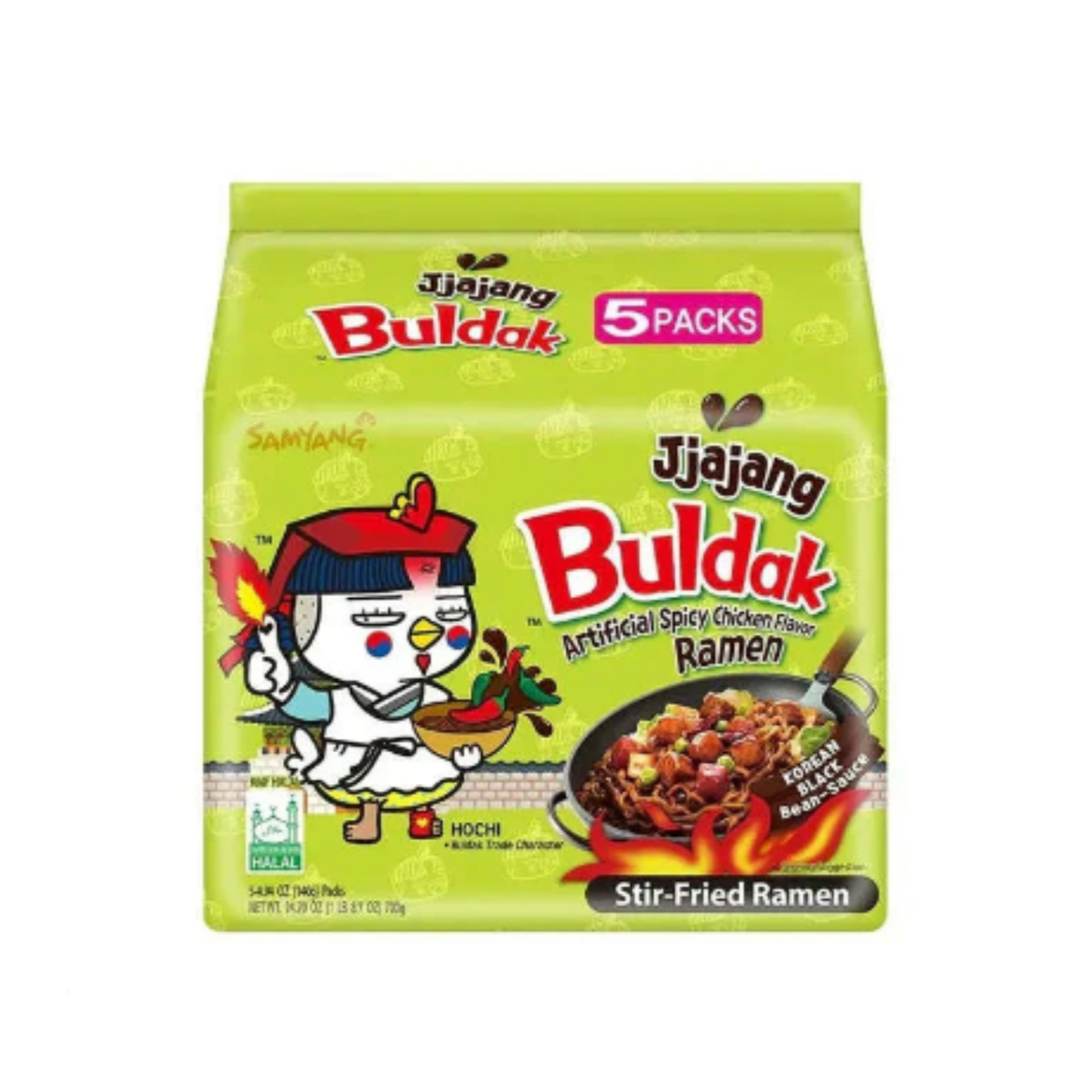 

Лапша быстрого приготовления Samyang Jajang острая курица в бобовом соусе, 140 г х 5 шт