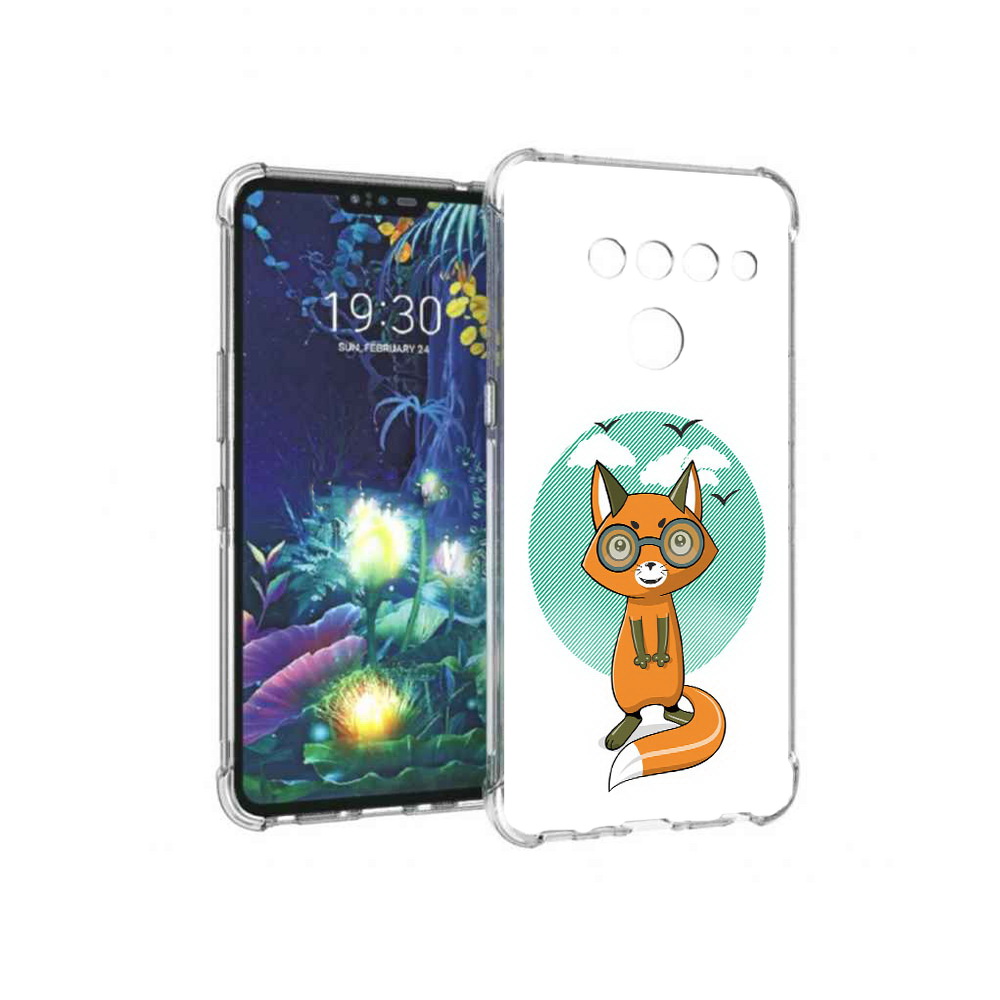 

Чехол MyPads Tocco для LG V50 ThinQ задумчивая лиса, Прозрачный, Tocco
