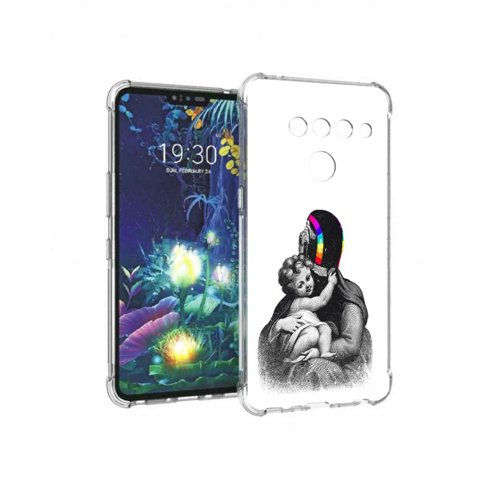 

Чехол MyPads Tocco для LG V50 ThinQ защитник в шлеме, Прозрачный, Tocco