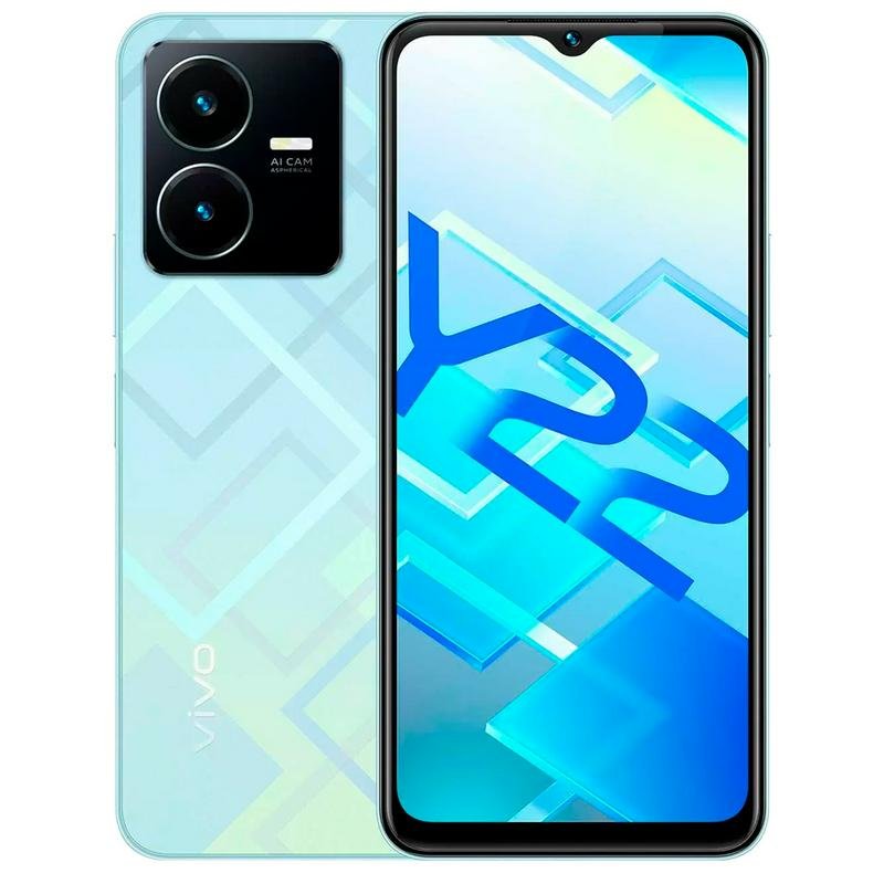 

Смартфон Vivo Y22, 6.55'', IPS, 4 Гб, 64 Гб, 50 Мп, 8 Мп, LTE, NFC, 5000 мАч, зеленый