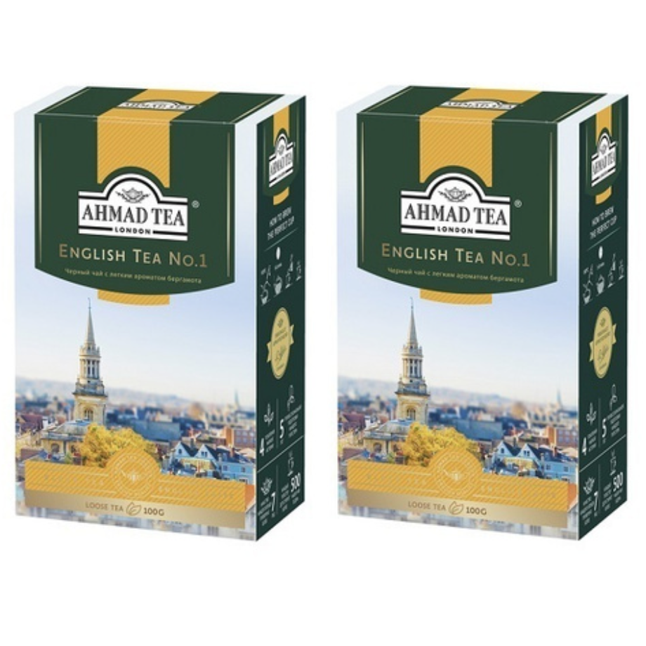 Чай Ahmad Tea English №1, 2 шт по 100 г