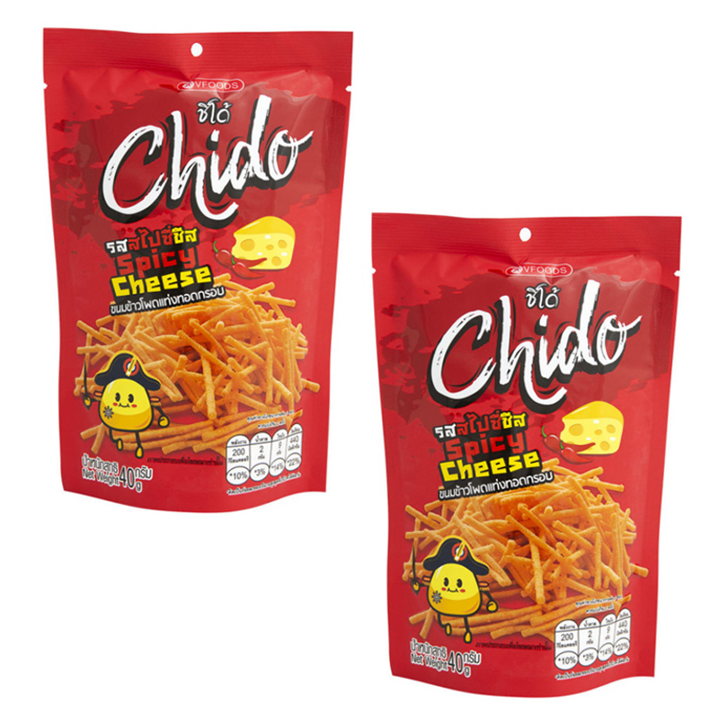 Палочки пшенично-кукурузные CHIDO со вкусом острого сыра (2 шт. по 40 г)