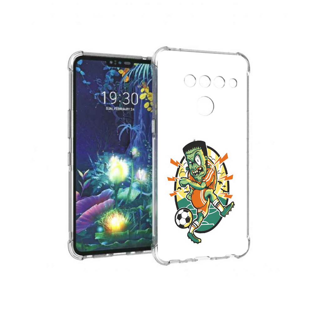 

Чехол MyPads Tocco для LG V50 ThinQ зомби футболист, Прозрачный, Tocco