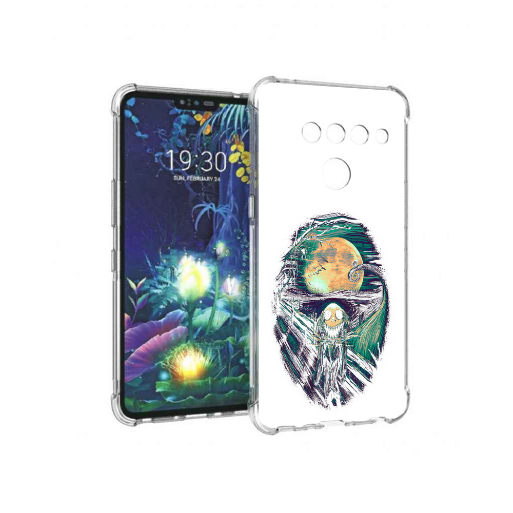 

Чехол MyPads Tocco для LG V50 ThinQ зубастое существо абстракция, Прозрачный, Tocco