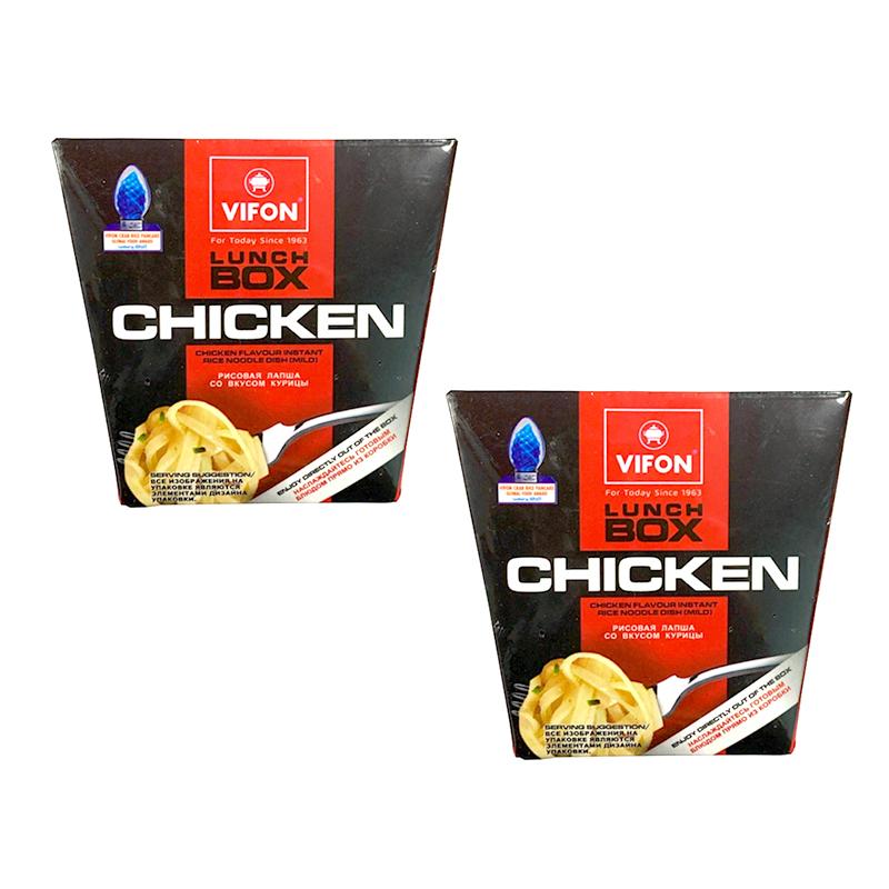 Ланч бокс со вкусом курицы VIFON острый (2 шт. по 85 г)