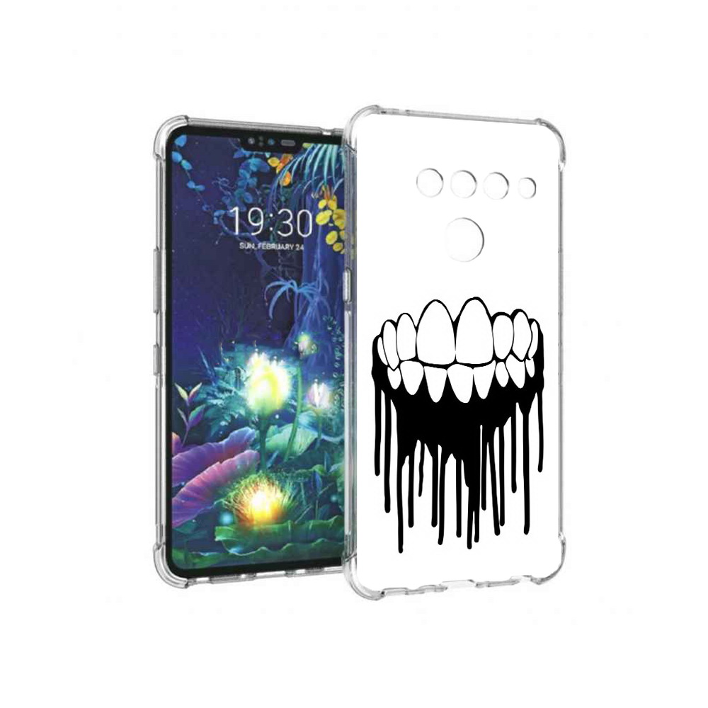 

Чехол MyPads Tocco для LG V50 ThinQ зубы, Прозрачный, Tocco