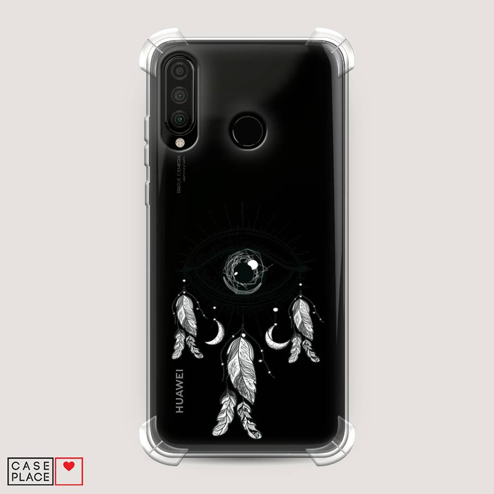 

Чехол Awog на Honor 20 Lite 2020 "Всевидящее око-ловец снов", Серый, 611251-1