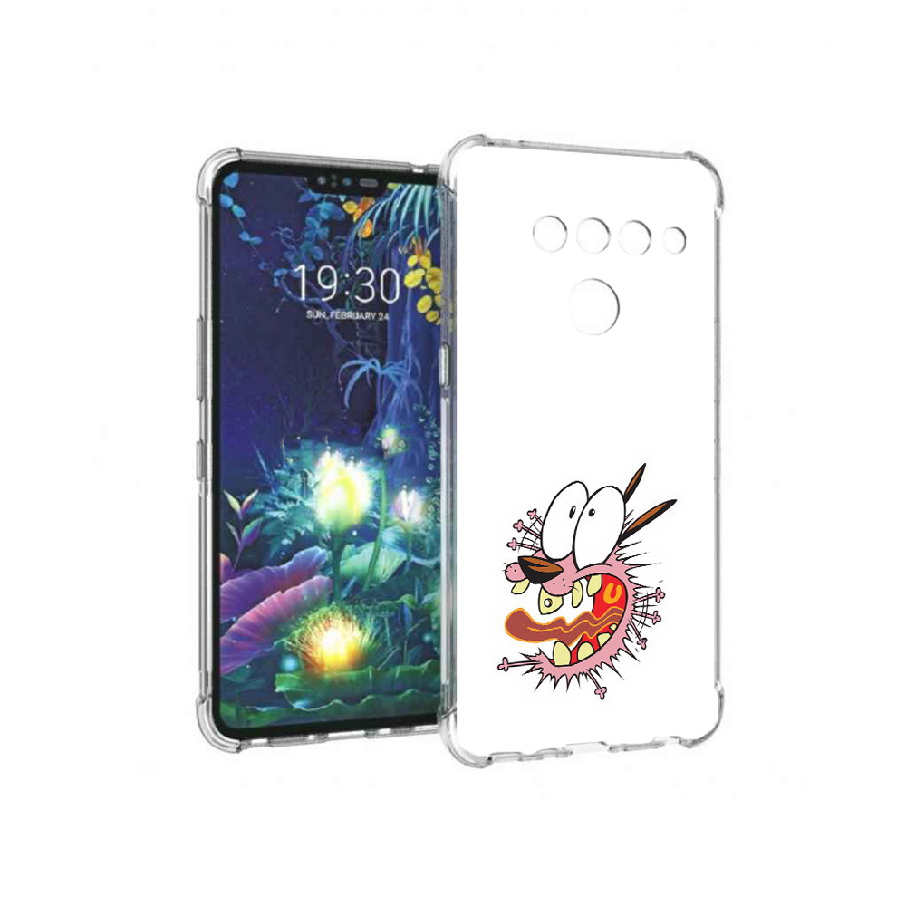 

Чехол MyPads Tocco для LG V50 ThinQ испуганный бобик, Прозрачный, Tocco