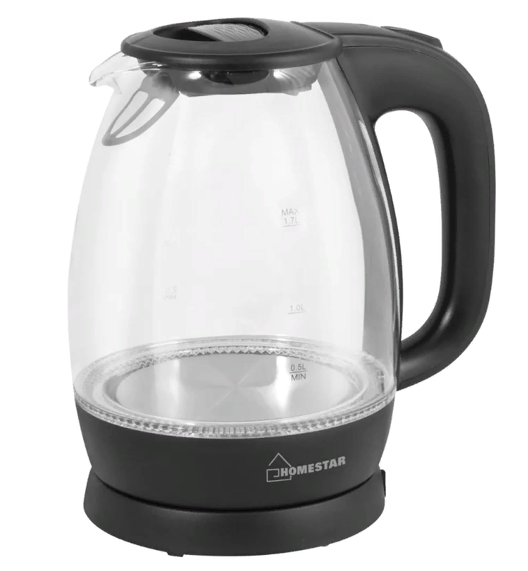 

Чайник электрический HomeStar HS-1012 1.7 л черный, HS-1012