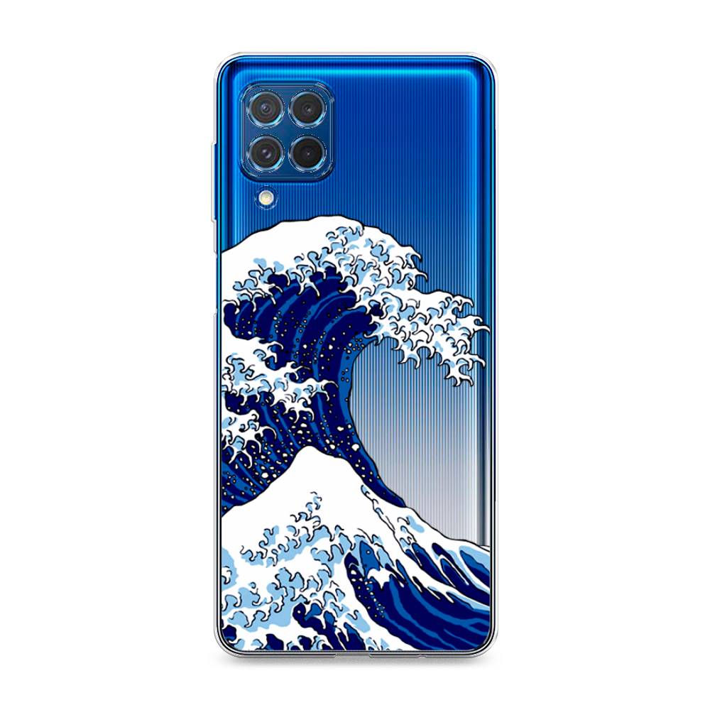 

Чехол Awog на Samsung Galaxy M62 / Самсунг M62 "Волна в Канагаве", Синий;белый, 2102950-4