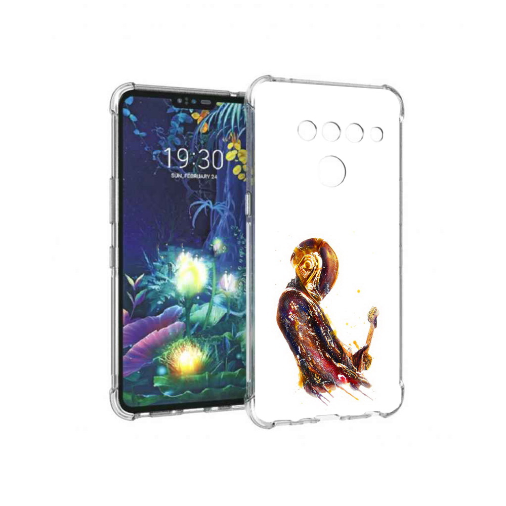 

Чехол MyPads Tocco для LG V50 ThinQ космо-музыкант, Прозрачный, Tocco