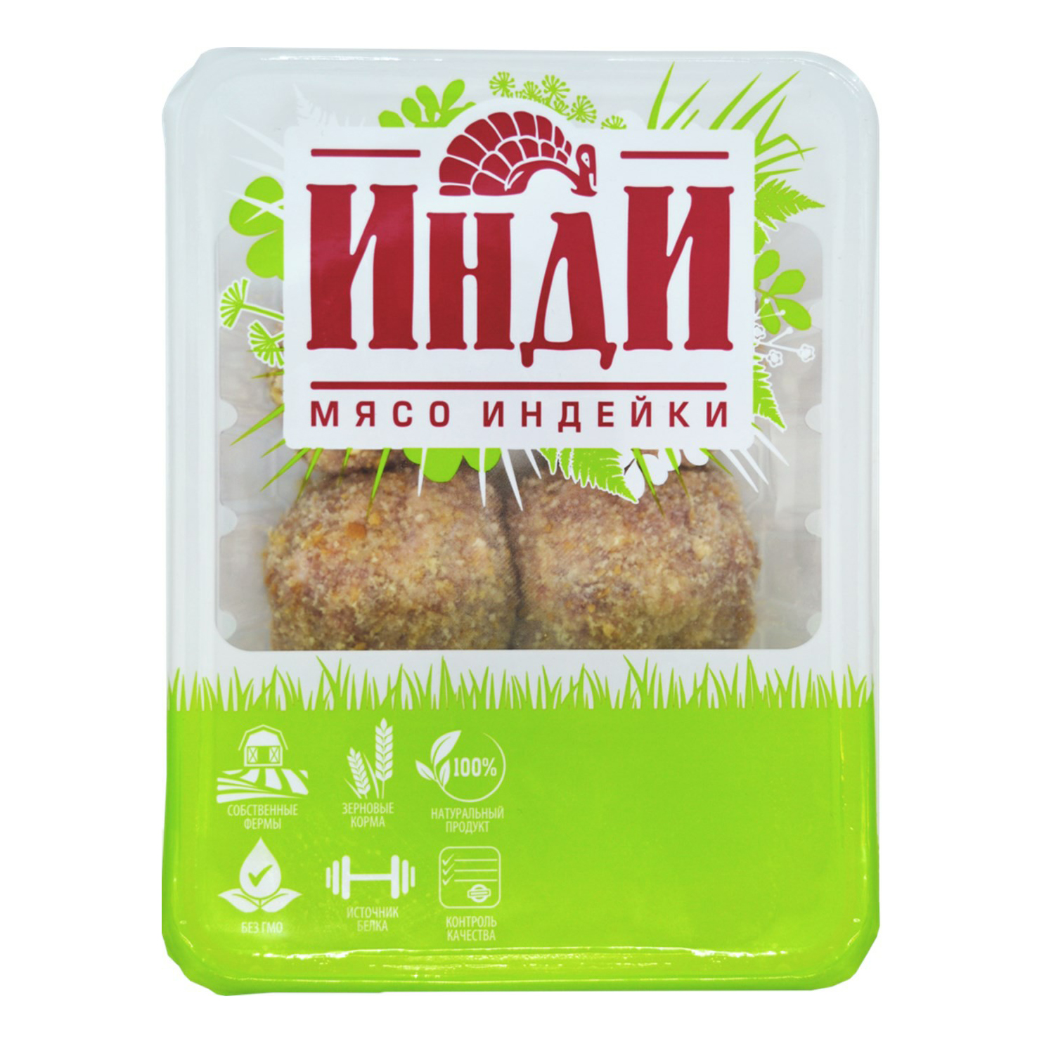 

Биточки из индейки Инди охлажденные 400 г