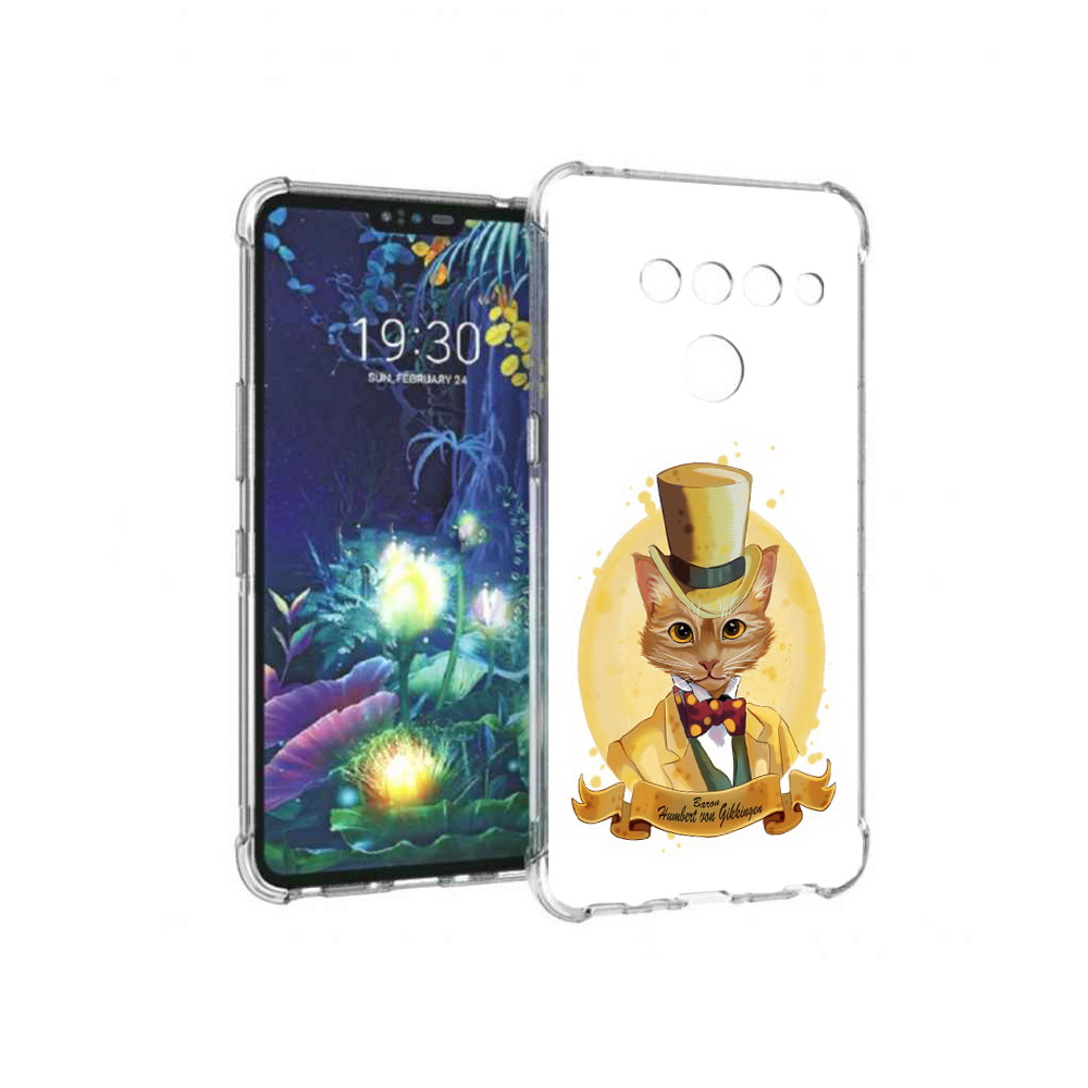

Чехол MyPads Tocco для LG V50 ThinQ кот юрист, Прозрачный, Tocco