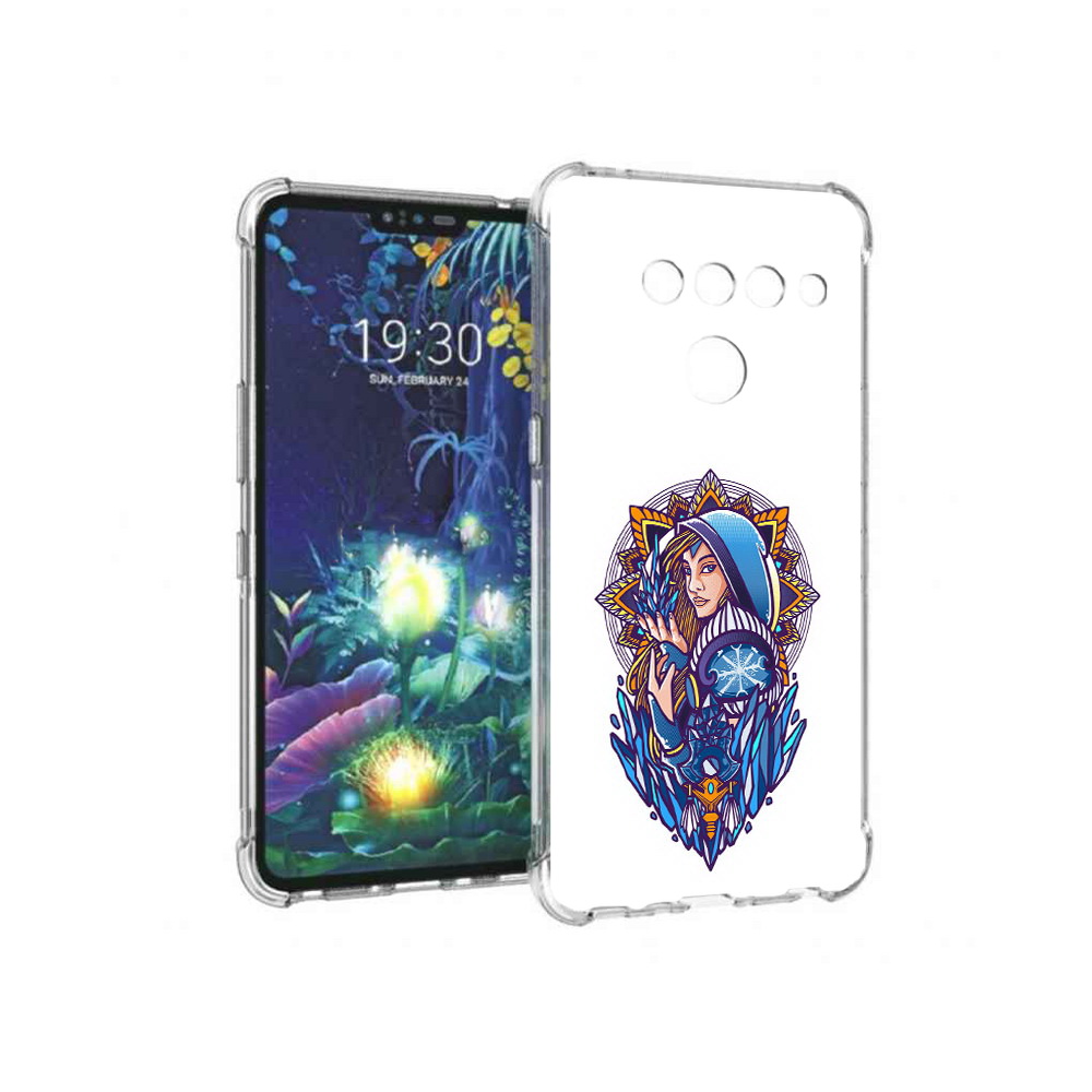 

Чехол MyPads Tocco для LG V50 ThinQ кристал мейден дота 2, Прозрачный, Tocco