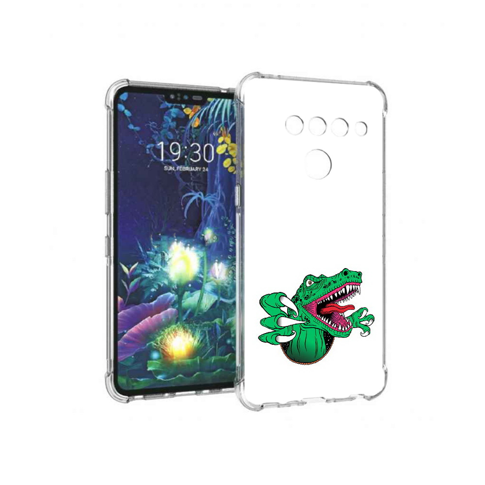

Чехол MyPads Tocco для LG V50 ThinQ крокодил, Прозрачный, Tocco