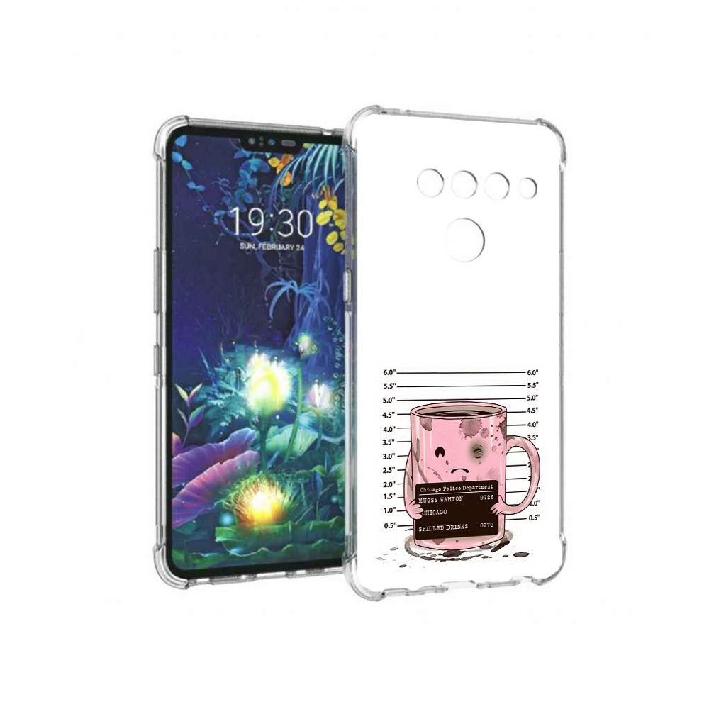 

Чехол MyPads Tocco для LG V50 ThinQ кружка, Прозрачный, Tocco