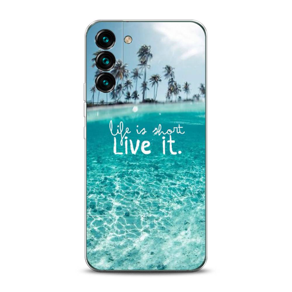 

Чехол Awog на Samsung Galaxy S22 / Самсунг S22 "Live it", Розовый, 2103850-7